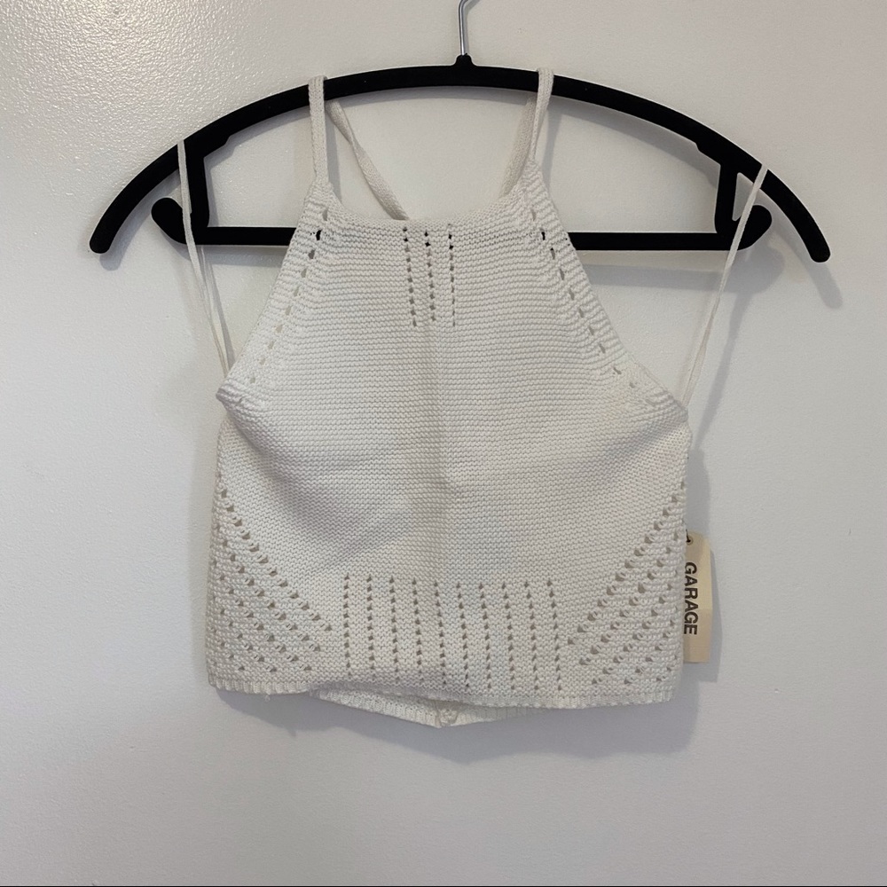 Garage knit halter top